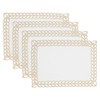 Saro Lifestyle Braided Bliss Border Placemat (Set of 4), Gold, 14"x20" - 3 of 3