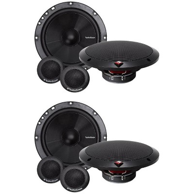  4) Rockford Fosgate R1675-S 6.75" 160W 2 Way Car Component Speaker Audio System 