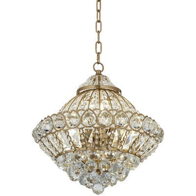 Vienna Full Spectrum Wallingford 15" Wide Soft Gold Crystal Chandelier