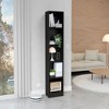 NicBex 5-Tier Corner Bookshelf,71.1 Inch Tall Corner Storage File Cabinet for Wall Corner,Home Office,Living Room - 2 of 3