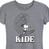 Women's - Peanuts - Snoopy Wave Ride Short Sleeve Graphic T-Shirt - 2 of 4