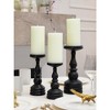 Large Pillar Candles 3x6 Inch ¨C Set of 3 Unscented Dripless Candles, Long Burning Rustic Finish for Weddings, Home Decor - 3 of 4
