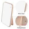 Unique Bargains Foldable Makeup Mirror Dressing Desk Bedroom Travel Portable Mirror for Girl Women - 3 of 4