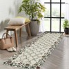 Floral Irregular Edge Carpet Indoor Non Slip Washable Boho Vintage Entry Rug Low Pile Throw Rugs for Entryway - 2 of 4