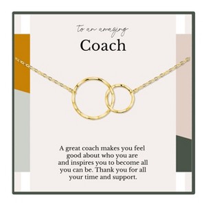 HOPE LOVE SHINE Coach Gift 14k Gold Necklace – Thank You Jewelry for Female Coaches, Gymnastics, Dance, Cheer - 1 of 4