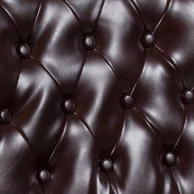 brown faux leather
