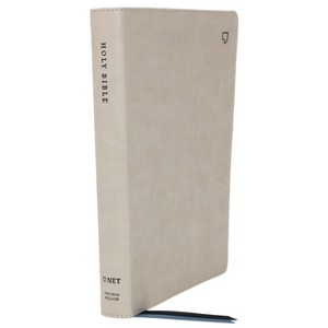 Net Bible, Thinline, Leathersoft, Stone, Comfort Print - by  Thomas Nelson (Leather Bound) - 1 of 1