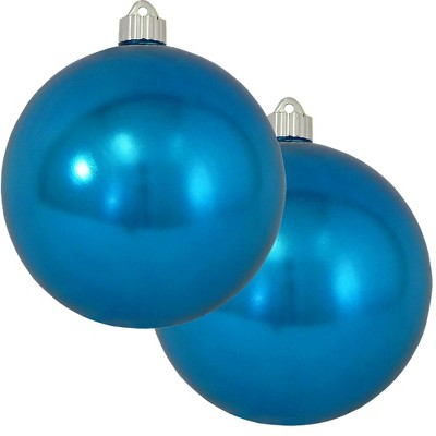 Christmas by Krebs 2ct Balmy Seas Blue Shatterproof Christmas Ball Ornament  6" (150mm)