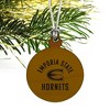 Emporia State University Hornets Mini Small Tiny Wood Christmas Tree Holiday Ornament - 3 of 4