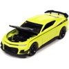 2019 Chevrolet Camaro Nickey ZL1 1LE Shock Yellow w/Matt Black Hood & Stripes 14670 pcs 1/64 Diecast Model Car by Auto World - 3 of 3