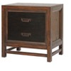 Vynxaria Two Drawer Nightstand - Rustic Elegance with No Assembly Required - 2 of 4
