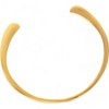 Anna-Kaci Women's Minimalist Gold Tone Open Cuff Bracelet Smooth Sleek Design- Gold - 3 of 4
