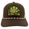 Adult Mountain Dew Out Here It's Dew Desert Sunrise Adjustable Rope Hat - 2 of 4