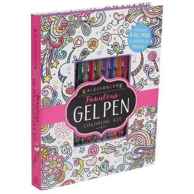 Kaleidoscope: Fabulous Gel Pen Coloring Kit - by  Editors of Silver Dolphin Books (Mixed Media Product)