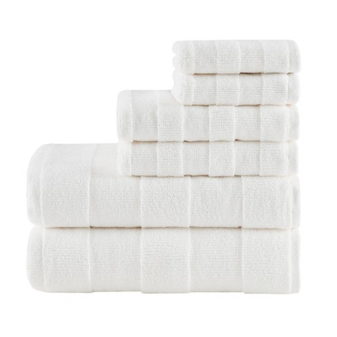 Madison Park 6 Piece Organic Cotton Towel Set Ivory