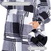 Ultra Long Fleece Blanket Hoodie Sweatshirt for Mens Womens, Full Body Warm Fuzzy Cozy Lounging Pullover, Adult Wearable Blanket, Gift - Catalonia - 4 of 4