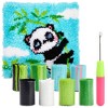 Bright Creations 5-Piece Panda Latch Rug Hooking Kits for Adults Kids Beginners, DIY Crafts, 15.7 x 15.7 inches - 3 of 4