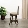 CAVINAS 24" Counter Height X-Back Chair, Swivel Stool, Bistro Chairs, Swivel Dining Chair, Fabric Seat - 2 of 4