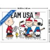 Trends International Team USA x Peanuts – Olympic Hockey Team Framed Wall Poster Prints - 3 of 4