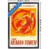 Trends International Marvel Fantastic Four: First Steps (2025) - Johnny Storm Is The Human Torch Framed Wall Poster Prints - 3 of 4