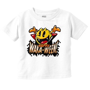 Halloween PACMAN Happy Waka-Ween Toddler Baby Graphic T Shirt Brisco Brands - 1 of 4