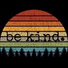 Junior's Design By Humans Uplifting Retro Sun Vintage Be Kind Happy Positive Gift By cssdru T-Shirt - 2 of 3