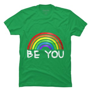 Adult Design By Humans Be You Rainbow Pride By Chos T-Shirt - 1 of 2
