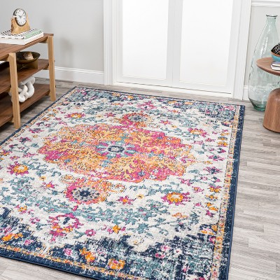 Anaise Ornate Boho Medallion Area Rug - JONATHAN Y