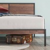 Mory Metal Platform Bed Frame with Split Headboard Brown - ZINUS - image 3 of 4