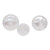 Kurt Adler 80MM Clear Iridescent Ball, Onion and Teardrop Ornaments, 3 Piece Set - 3 of 4