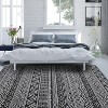 Acekool 8x10 Boho Rug - Washable Geometric Carpet with Non-Slip Backing - 3 of 4