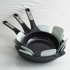 BergHOFF Phantom Nonstick Ceramic Frying Pan, Recycled Cast Aluminum - 3 of 4