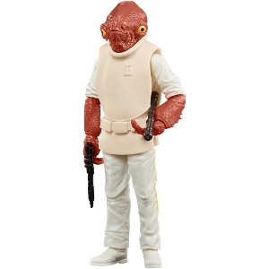 Star Wars The Black Series Admiral Ackbar 6-Inch Figure – ROTJ 40th Anniversary, Vintage Card, Premium Articulation, 2 Accessories - 1 of 4