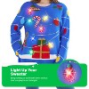 Joyfy Ugly Christmas Sweater for Women Built-in Bulbs LED Light Up Christmas Tree, Funny Christmas Party Sweater Women - 3 of 4