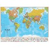 Hemispheres® Blue Ocean Series World Laminated Wall Map, 38" x 51" - 2 of 2