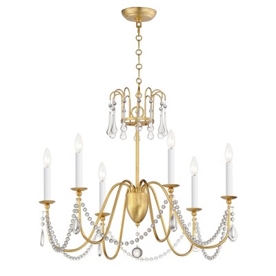Maxim Lighting Plumette 6 - Light Chandelier in  Gold Leaf