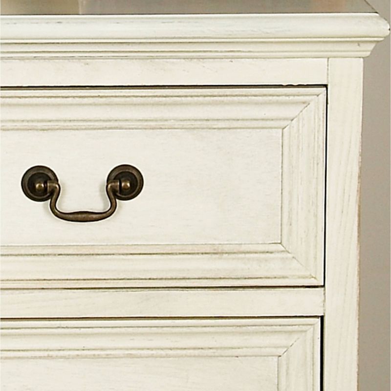 Wood 3 Stack Nightstand Antique Ivory - Olivia & May, 6 of 17