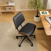 Karl Home | PU Trapezoid Curved Back Swivel Office Chair - 3 of 4