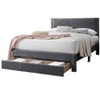 NicBex Modern Queen Upholstered Bed Frame with Corduroy Headboard and 1 Drawer,Solid Wood Slats Support,No Box Spring Needed,Easy Assembly - 4 of 4