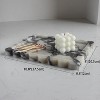 BRINJOY Natural Marble Tray with Scalloped Edge - 10.8"x8" Rectangular Bathroom & Vanity Organizer Tray (Black & White) - 3 of 4