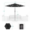 Sonkuki 7.5 ft Outdoor LED Solar Lighted Patio Market Umbrella w/ Push Button Tilt - 2 of 4