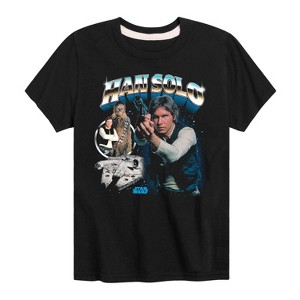 Boys' - Star Wars - Han Collage Short Sleeve Graphic T-Shirt - 1 of 4