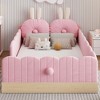 Whisen Twin Size Platform Bed with Pillows, Lovely Design and Storage Bags - 2 of 4
