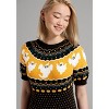 Jump Scare Short Sleeve Fair Isle Sweater Dress - 3 of 3