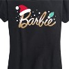 Women's - Barbie - Barbie Logo Santa Hat Short Sleeve Graphic T-Shirt - 2 of 4