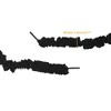 INSPIRE CHIC Ruffled Ribbon Solid Color Pleated Elastic Shoe Strings for Sneakers 2 Pairs fleece - 3 of 4