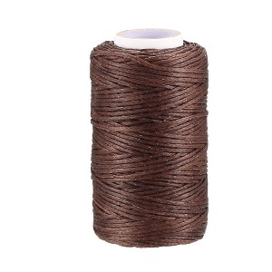 Unique Bargains Flat DIY Crafts Art Handmade Leather Sewing Waxed Thread - 1 of 3
