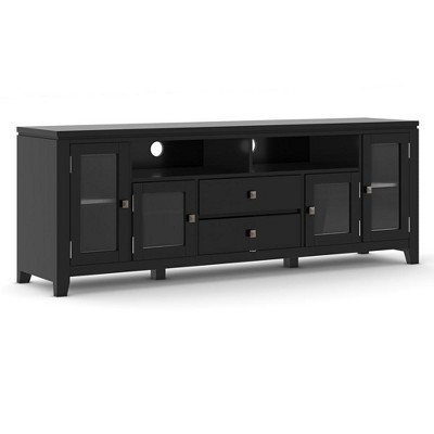 Farmhouse Brown Solid Wood 72" Wide TV Media Stand