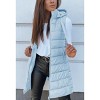 Imily Bela Oversized Hooded Puffer Vest Long Sleeveless Quilted Winter Outerwear for Women - 2 of 4