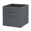 6 Pack Collapsible Cube Fabric Storage Bins (10.5" x 10.5") - 3 of 4